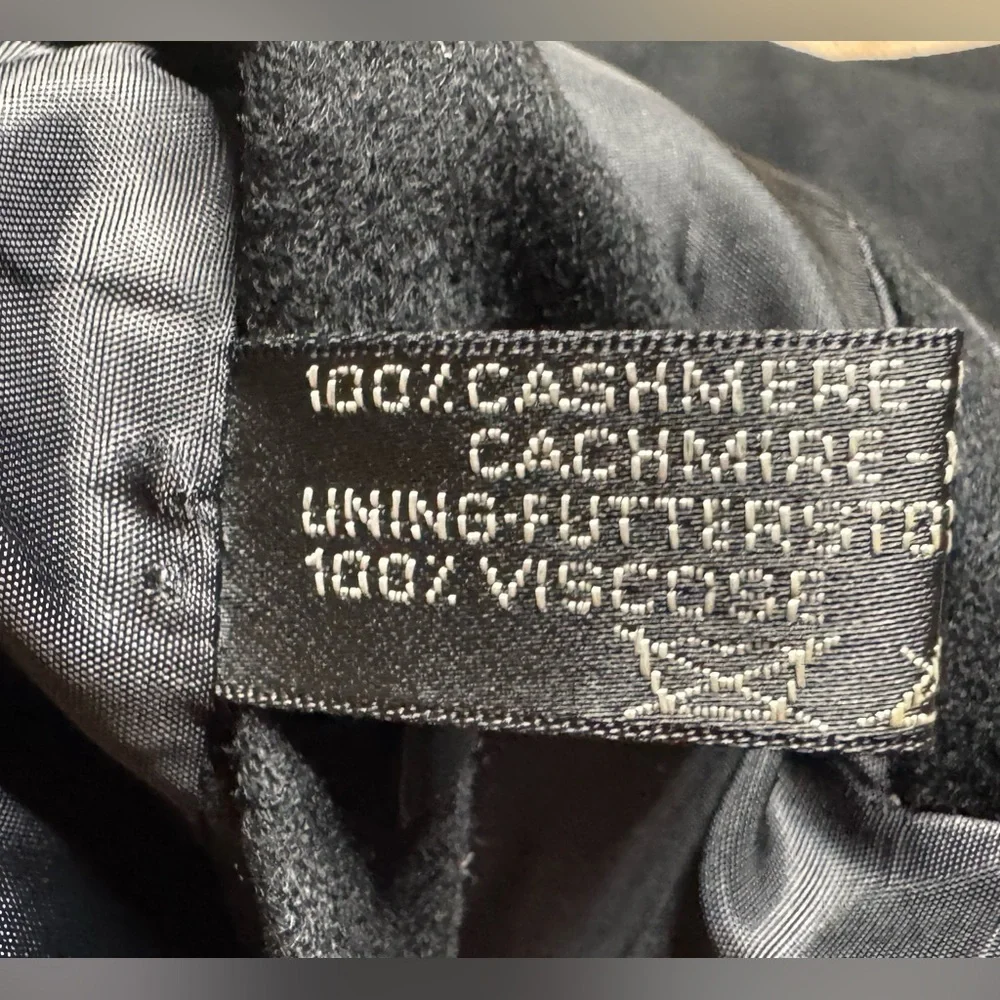 Mens ING LORO PIANA 100% Cashmere Sports Coat Black Size 42